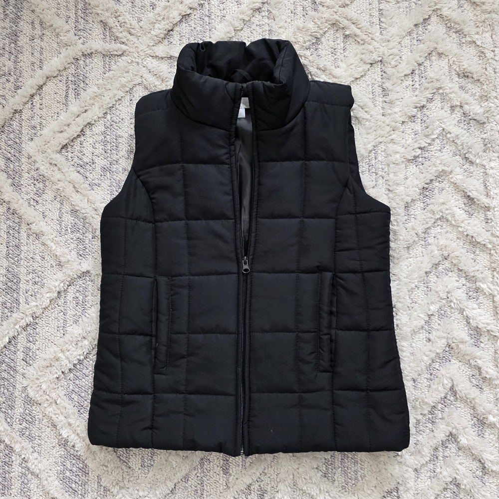 New York & Company Charcoal Quilted Vest